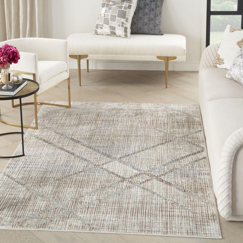 Iliana Abstract Grey/Mocha Area Rug