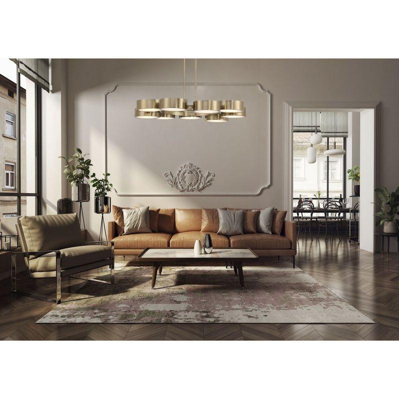 Moderne 9 - Light Dimmable LED Modern Linear Chandelier