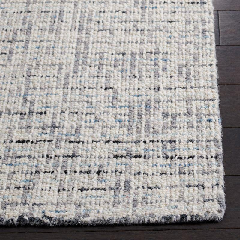 Abstract ABT468 Handmade Indoor Area Rug - Gray/Ivory - 10'x14' - Safavieh