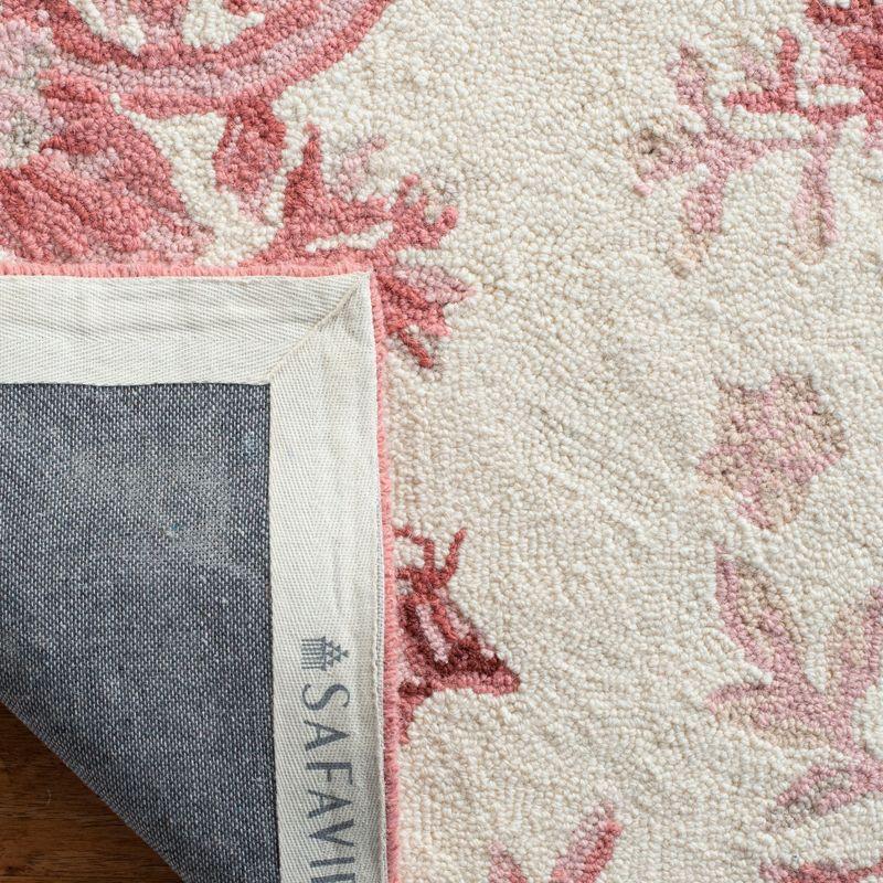 Chelsea HK250 Handmade Area Rug - 6'x9' - Ivory/Rose - Safavieh