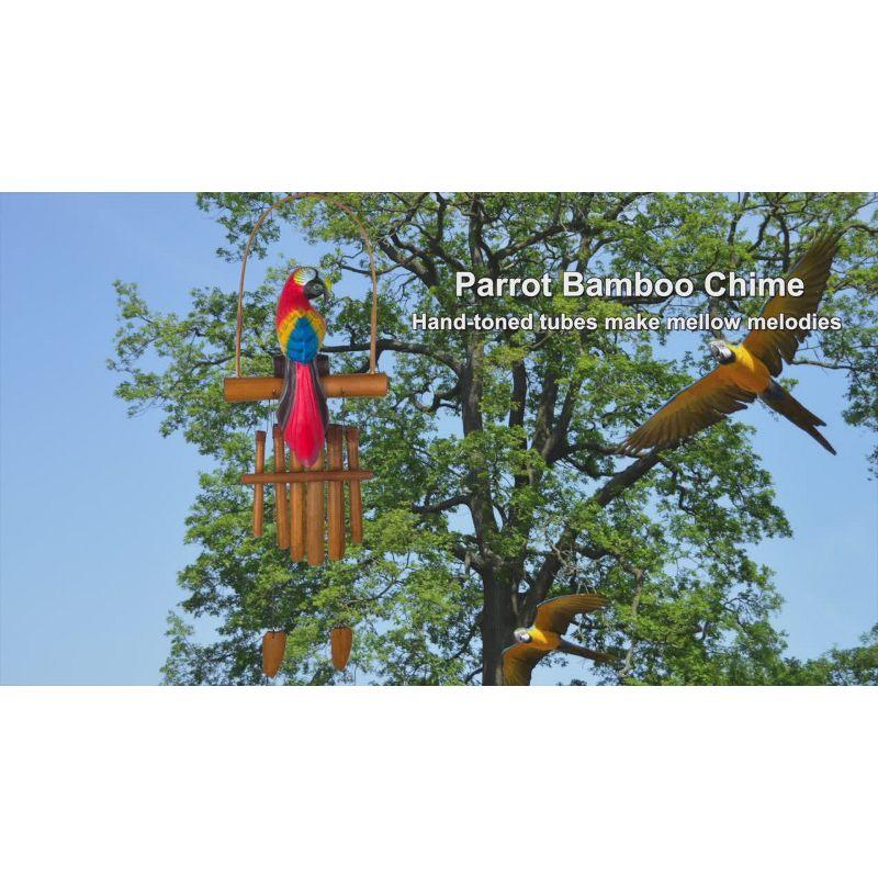 Parrot Bamboo Wind Chime