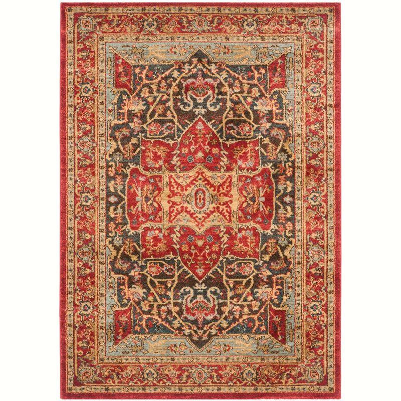 Mahal MAH625 Power Loomed Indoor Accent Rug - Red/Red - 3'x5' - Safavieh.