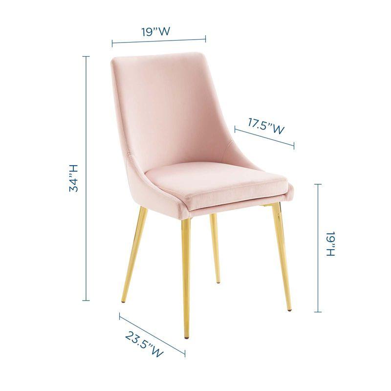 Modway Viscount Modern Accent Performance Velvet Dining Chair