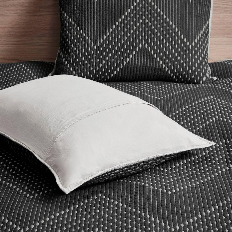 INK+IVY Pomona 3 Piece Embroidered Cotton Quilt Set