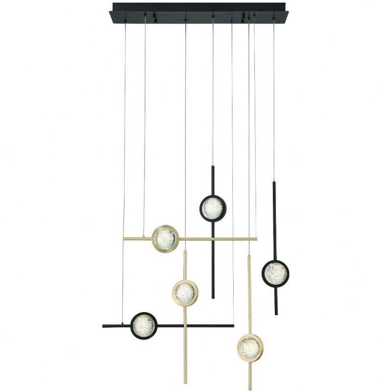 Eurofase Lighting Barletta 6 - Light Chandelier in  Gold/Black