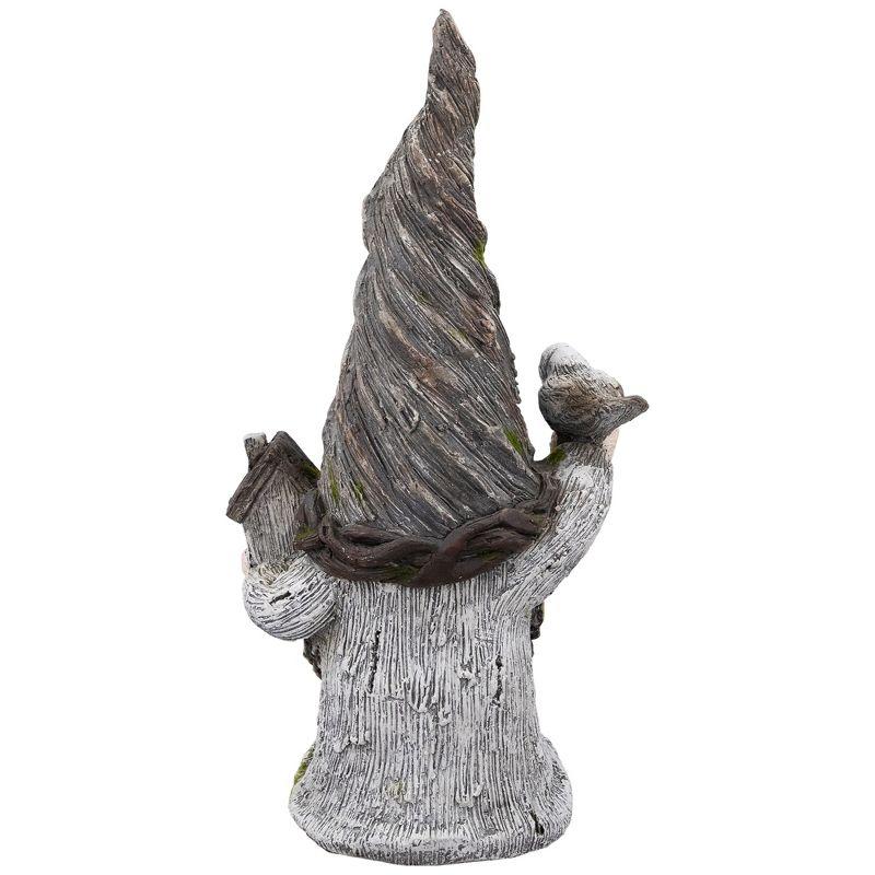 Northlight Gnome with Bird House Outdoor Garden Statue - 26.25"