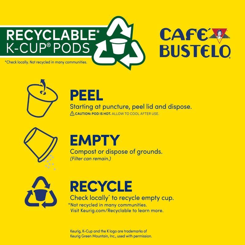 Café Bustelo Espresso Dark Roast Coffee - Keurig K-Cup Pods - 24ct