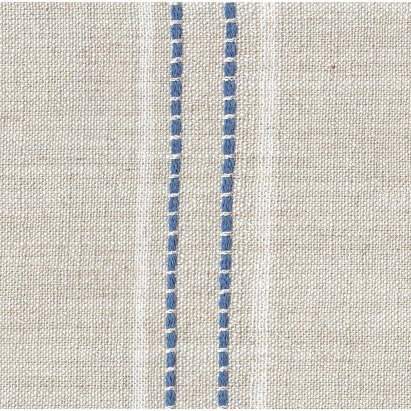 HomePop Set of 2 Stripe Dining Chairs Blue/White : Upholstered, Rubberwood Legs, Transitional Style