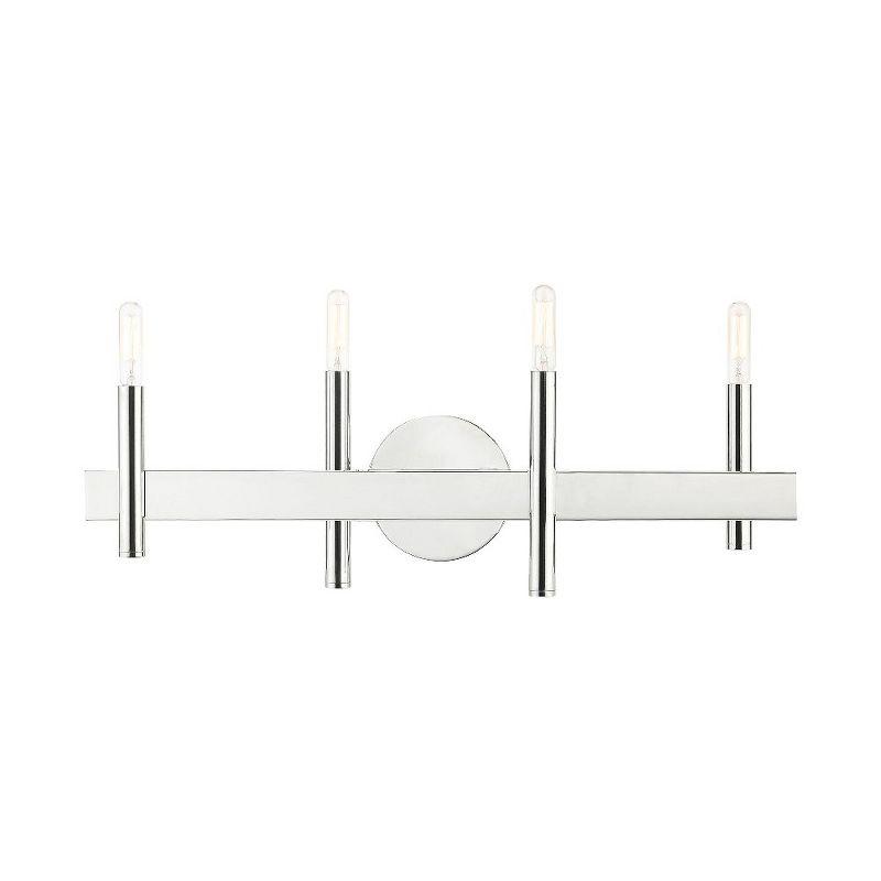 Livex Lighting Denmark 4 - Light Vanity in  Polished Chrome