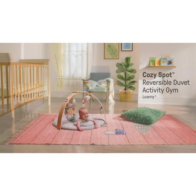 Ingenuity Cozy Spot Duvet Activity Gym with Self-Storage, Machine Washable Mat - Loamy