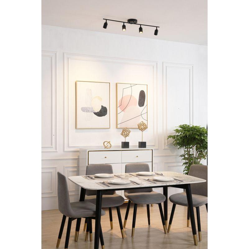 Vidalite Shura 4-Light Integrated LED Track Light w/ Rotatable Heads, 3 ft. Track Lighting Kit, 3000k, 2240 Lumen