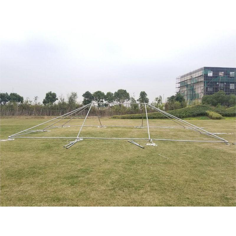 Party Tents Direct 20' x 20' Weekender Pole Party Tent with Sidewalls, Red