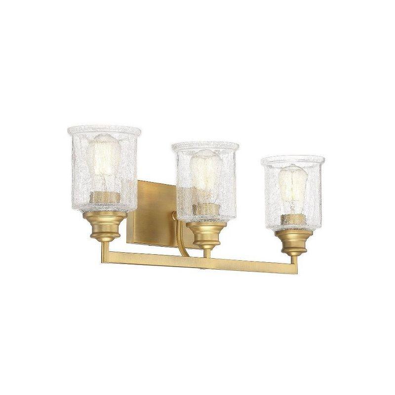 Savoy House Hampton 3 - Light Vanity in  Warm Brass