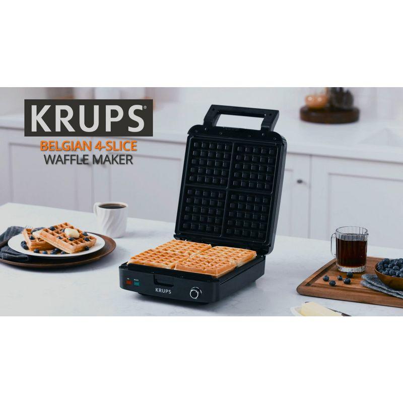 Krups 4 Slice Belgian Waffle Maker