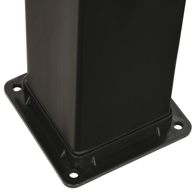 Outsunny Solar Powered Temperature Controlled PVC Freestanding Outdoor Shower with Detachable Shower Head and Footwash Spout