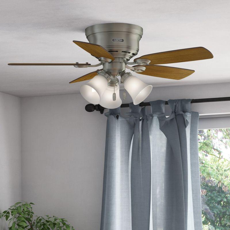 42" Low Profile IV 5 - Blade Ceiling Fan with Pull Chain