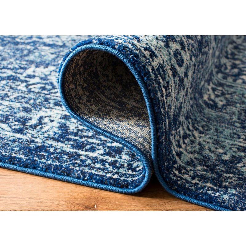 Evoke EVK256 Power Loomed Area Rug - Navy/Ivory - 5'3"x7'6" - Safavieh.