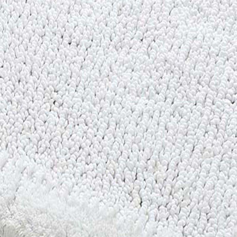 Knightsbridge Naples 220 GSF Non Skid Back Bath Rug 21 x 34 - White