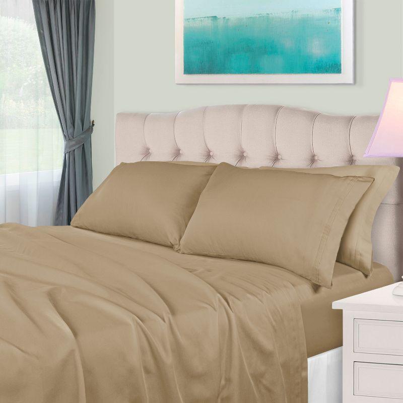 Luxury Egyptian-Quality Cotton 650 Thread Count Sateen Sheet Set