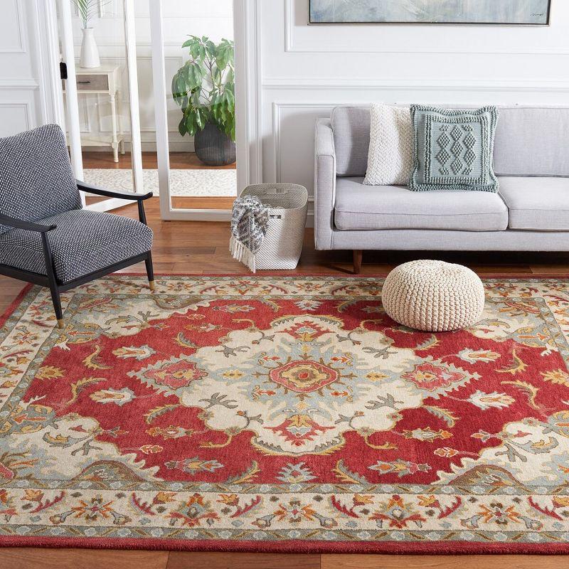 Fleur De Lis Living Mavek Hand Tufted Wool Oriental Rug