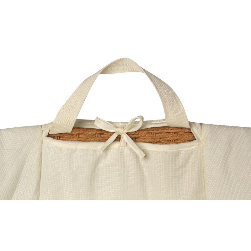 Wicker-Look Woven Baby Moses Changing Basket - Natural/Ecru