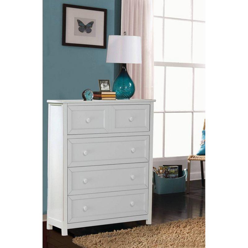 Schoolhouse 4.0 Wood 4 Drawer Kids' Chest White - Hillsdale Furniture