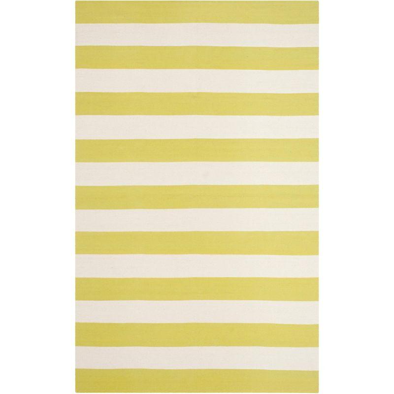 Montauk MTK712 Hand Woven Indoor Accent Rug - Green/Ivory - 4'x6' - Safavieh