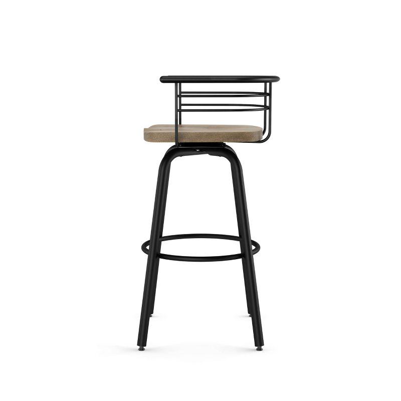 26" Brisk Swivel Counter Height Barstool Steel - Amisco