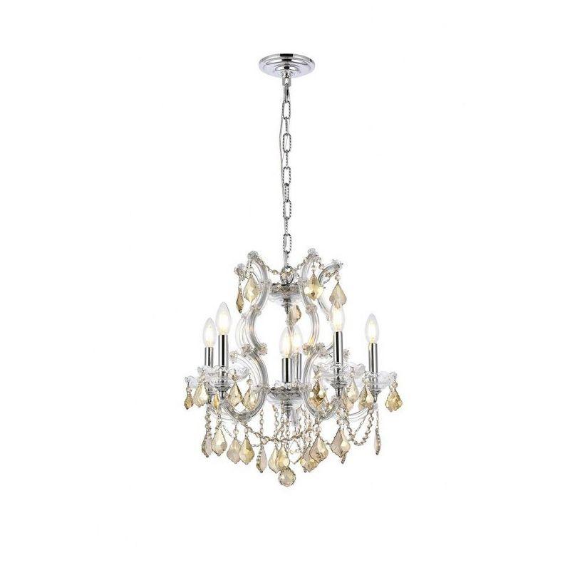Elegant Lighting Maria Theresa 6 - Light Pendant in  Chrome