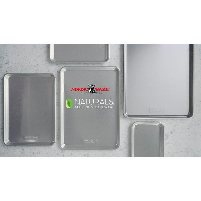 Nordic Ware Naturals Large Pizza Pan: Aluminum Round Pizza Tray, Oven-Safe, Hand Wash, 16" Silver Baking Pan