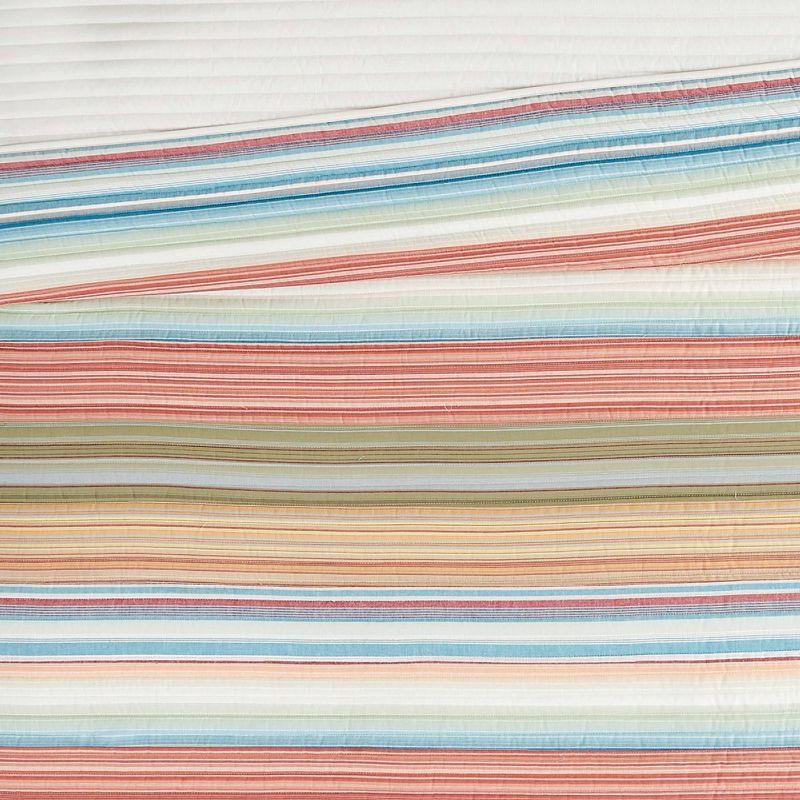 Oceanfront Resort Palm Beach Yarn Dye Stripe Quilt Set