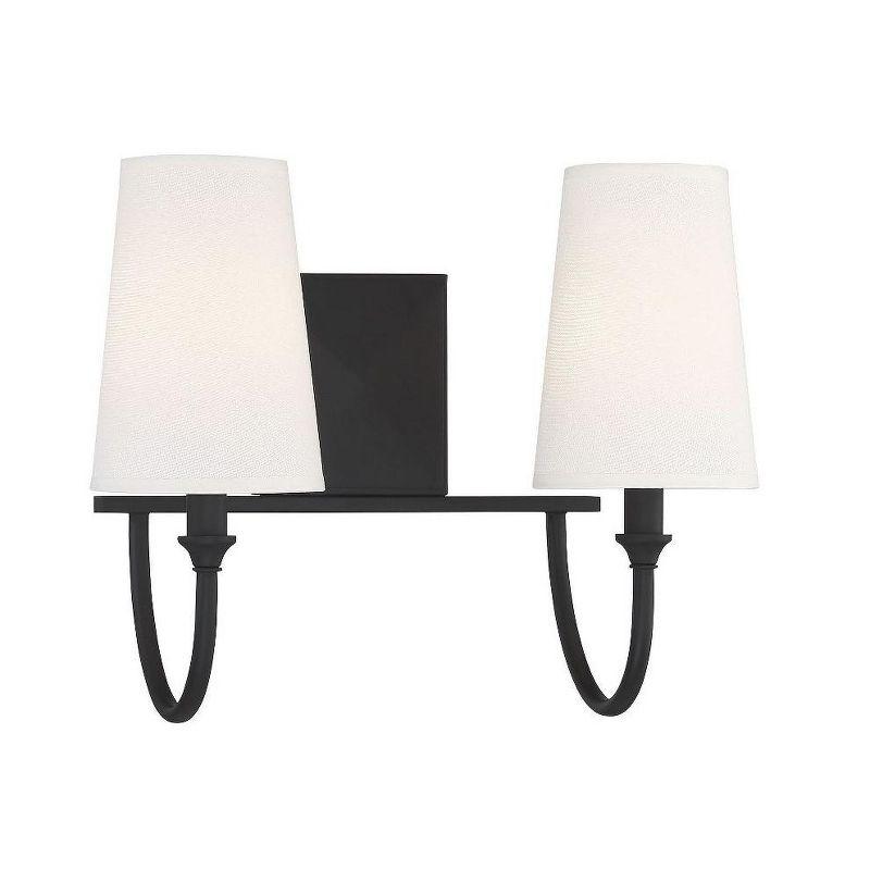 Savoy House Cameron 2 - Light Vanity in  Matte Black