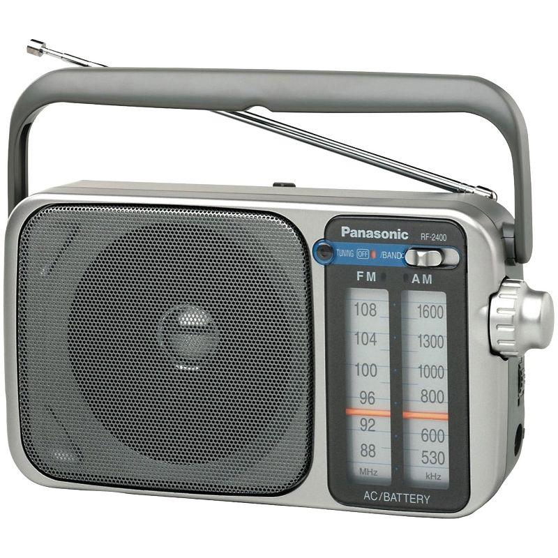 Panasonic® AM/FM AC/DC Portable Radio in Silver