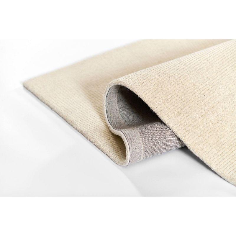 Momeni 8'x10' Everett Beverly Handtufted Area Rug Ivory: Geometric Abstract Wool, Low Pile, Indoor Rectangle Rug