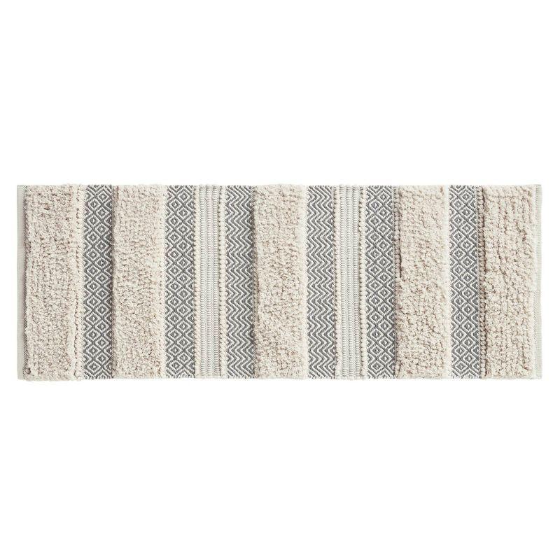 INK+IVY Asher Cotton Blend Bath Rug with Non-Slip Backing