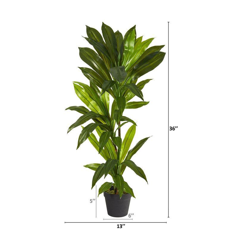 Nearly Natural 3-ft Dracaena Artificial Plant (Real Touch)