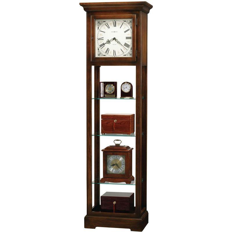 Le Rose 73.5'' H Rosewood Solid Wood Grandfather Clock with Adjustable Chime Volume