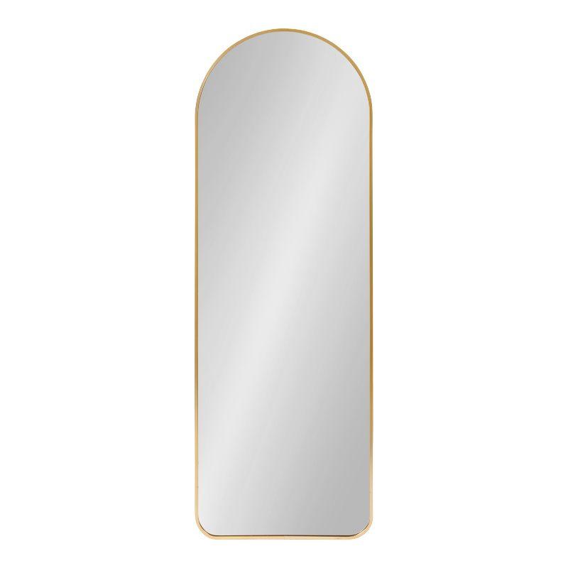 Kate and Laurel Zayda Metal Arch Mirror, 16x48, Gold