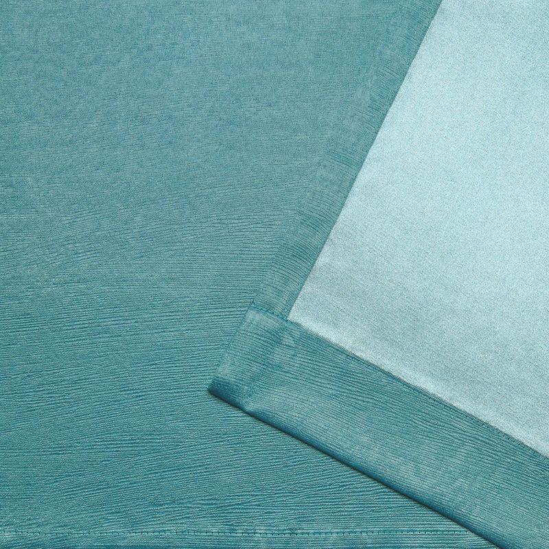 Exclusive Home Oxford Textured Sateen Room Darkening Blackout Grommet Top Curtain Panel Pair, 52"x84", Teal