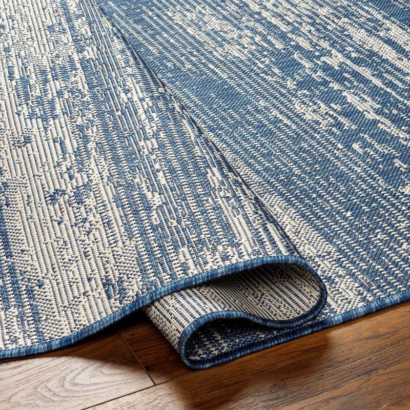 Mark & Day Ravon 5'3"x7' Rectangle Woven Indoor and Outdoor Area Rugs Navy/Beige