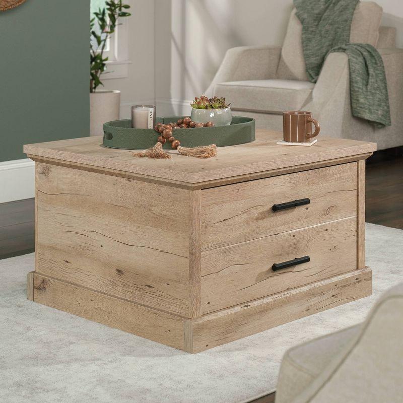 Prime Oak Square Storage Coffee Table with Drawers