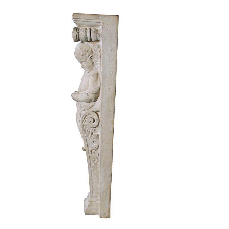 Design Toscano Fontainebleau Winged Cherub Architectural Pilaster Sculpture