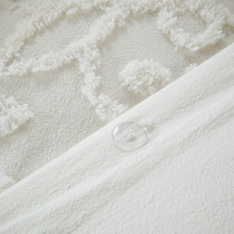 Kelly Clarkson Home Emberly Tufted Cotton Chenille Duvet Cover Set