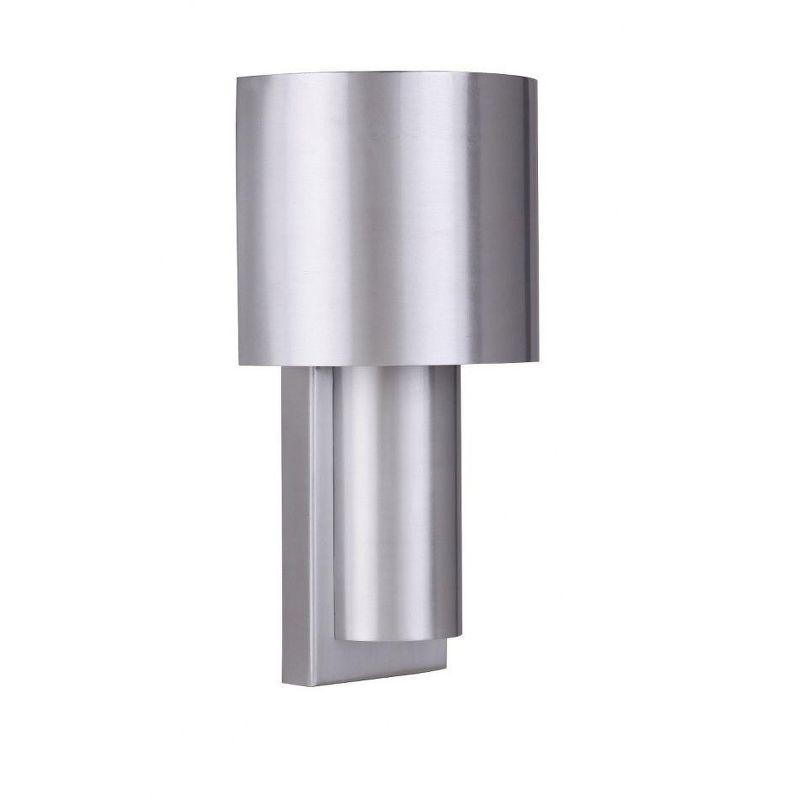 Satin Aluminum Dimmable LED Wall Sconce