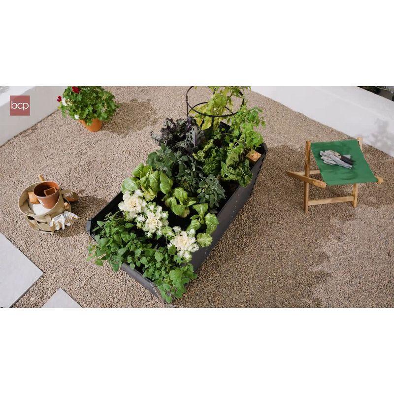 Arlmont & Co. Romaio 6x3x2ft Outdoor Metal Raised Garden Bed, Planter Box for Vegetables, Flowers, Herbs