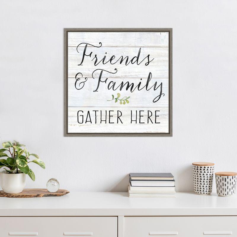 Amanti Art Farmhouse Sign III Family by Cynthia Coulter Canvas Wall Art Print Framed 22 x 22-in.