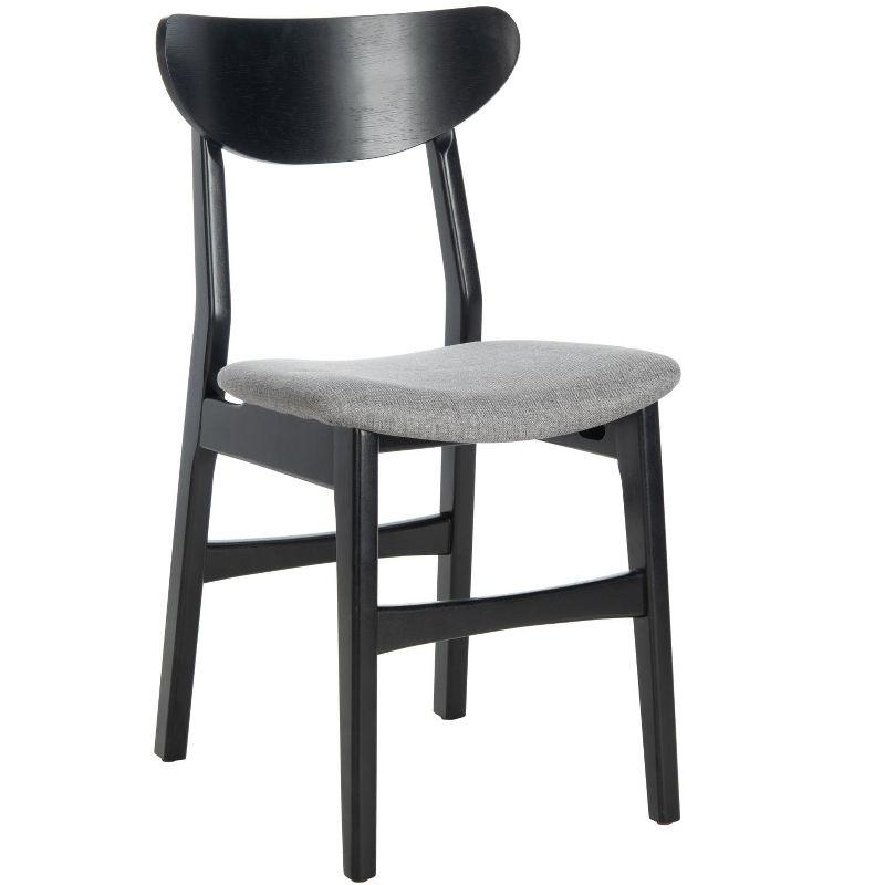 Lucca Retro Dining Chair (Set of 2) - DCH1001 - Black/Grey - Safavieh