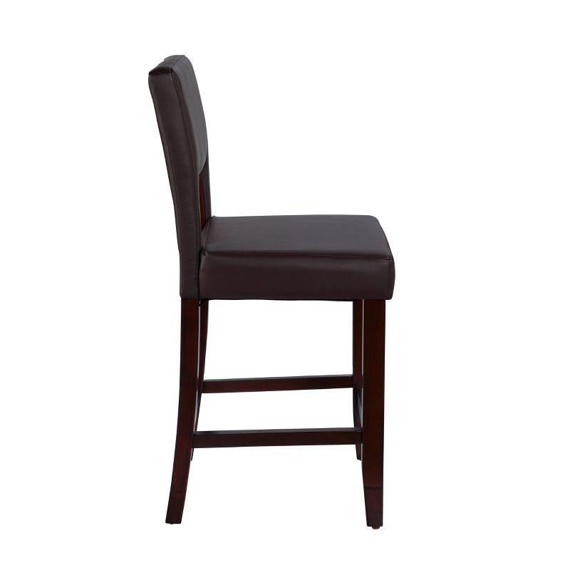 24" Vega Counter Height Barstool Hardwood - Linon