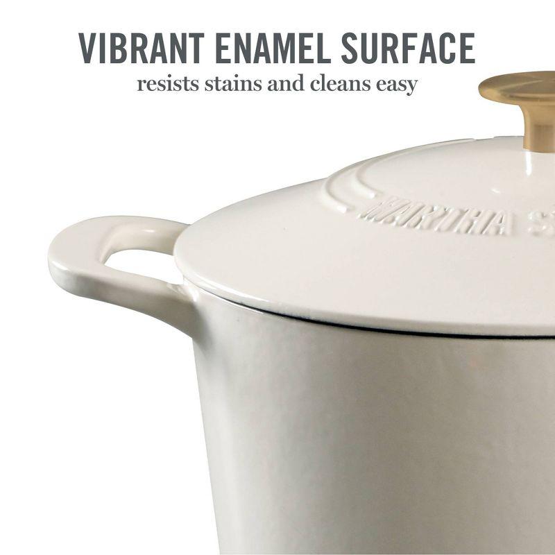 Martha Stewart Martha Stewart Gatwick 7 qt. Cast Iron Round Dutch Oven with Lid