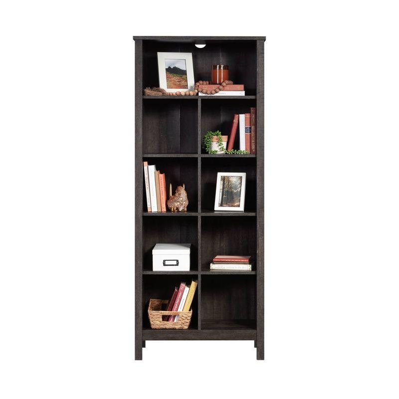 Sauder 65.748" 9 Cube Storage Vertical Bookcase Blade Walnut